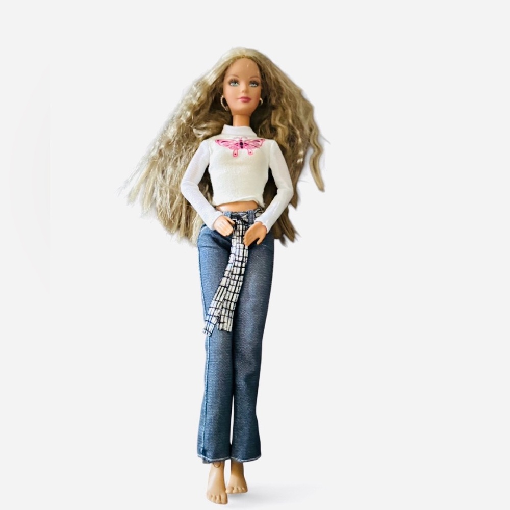 RARE Barbie Fashion Fever Bookends Doll 1999